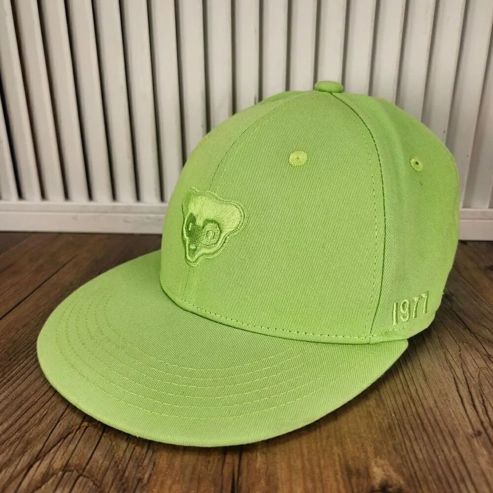 Chicago Cubs 1977 Budweiser Melonwear Hat Cap Snapback Lime Green MLB Sport Bear